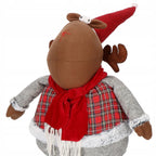 (DL) Figurina Craciun, Ren, picioare telescopice, inaltime extensibila 55-95cm