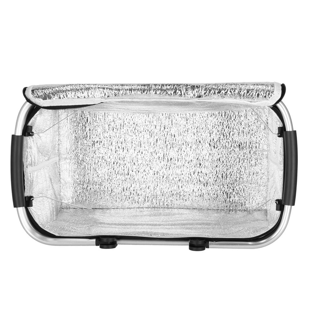 Geanta pentru picnic sau plaja, termoizolanta, 28 litri, negru