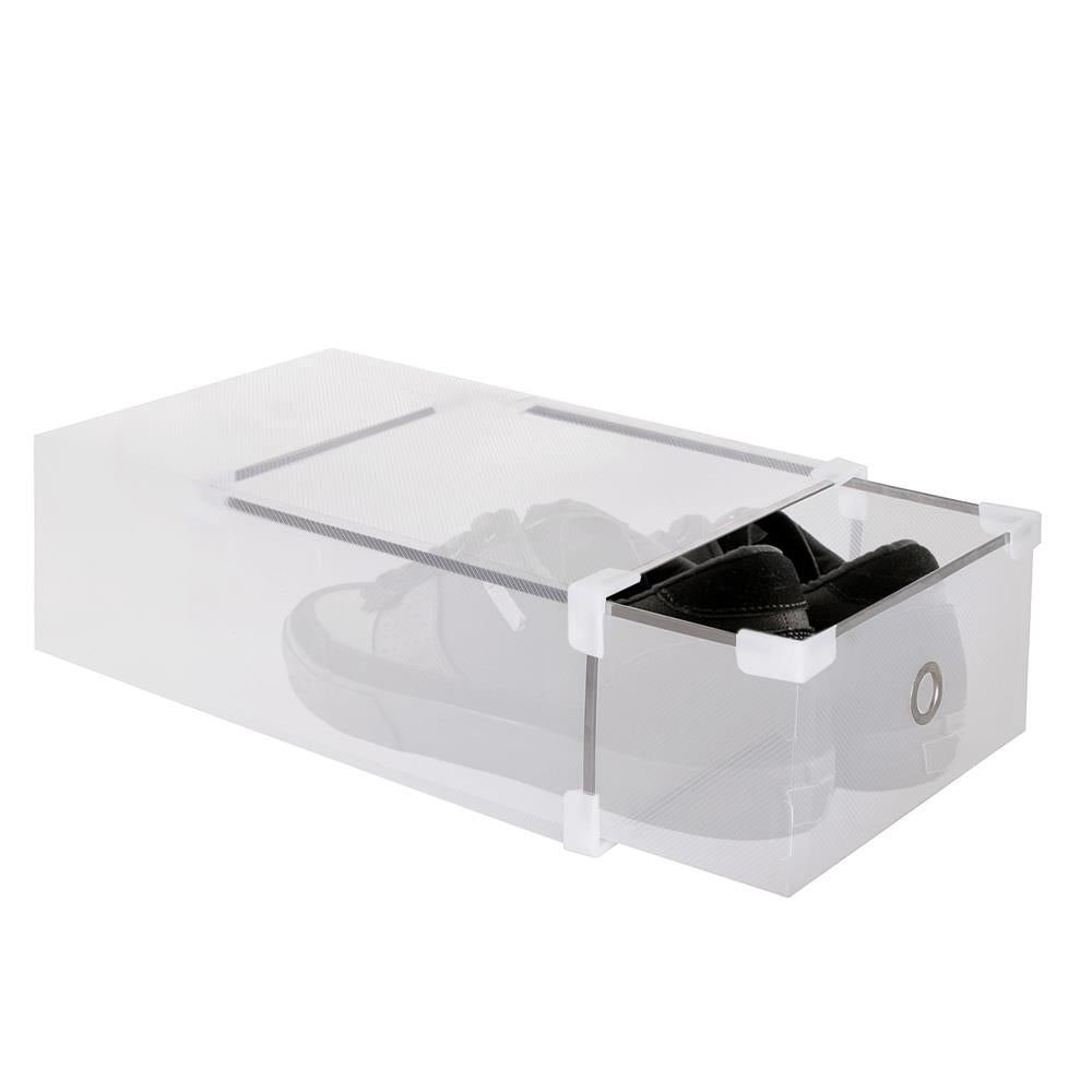 Set 10 cutii organizare pentru pantofi, 34x22x13, transparent