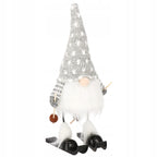 Figurina Craciun, Spiridus pe schiuri, inaltime 33cm