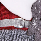 Figurina Craciun, Mos Craciun, picioare telescopice, inaltime extensibila 57-80cm