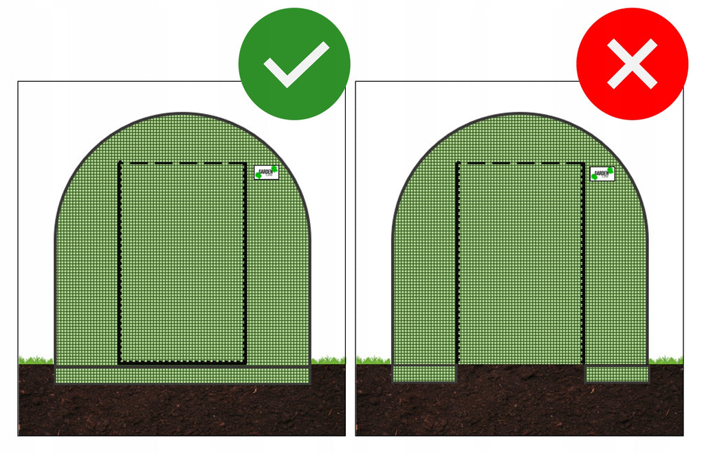 Sera de gradina, tip tunel cu cadru metalic, 250x400cm, 10mp, fereastra suplimentara spate