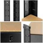 Raft cadru metalic modular pentru depozitare, 5 polite, 180x90x40cm, sarcina 825kg