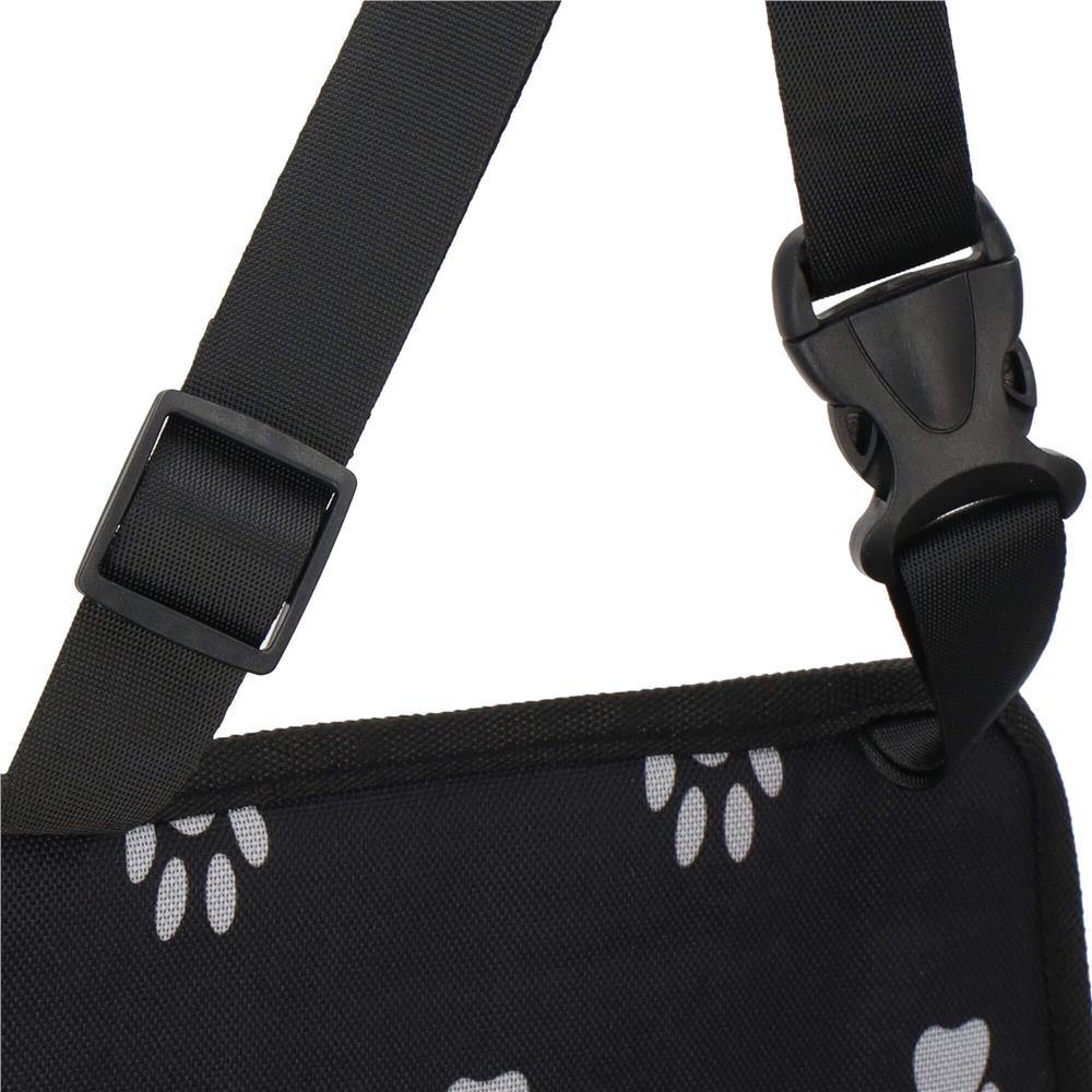 Geanta auto de transport animale de companie, caini si pisci, negru, 40x43x30cm