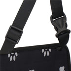 Geanta auto de transport animale de companie, caini si pisci, negru, 40x43x30cm