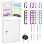 Cutie metalica din otel pentru 42 chei, echipata, 35x27x8cm, alba