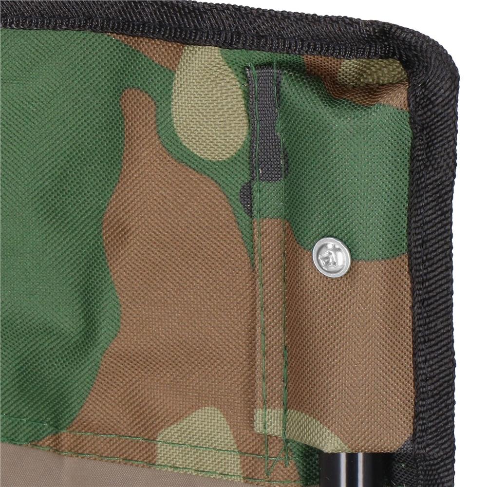 Scaun pliabil camping sau pescuit, suport pahar, 80x40x45cm, camuflaj