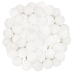 Instalatie bile luminoase pentru gradina, 7,5 metri, 50 LED-uri, cu baterii, galben