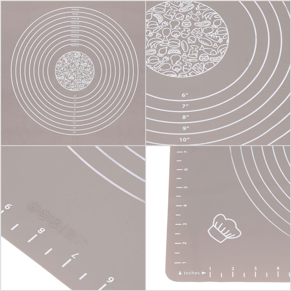 Plansa din silicon alimentar de framantat aluat, rezistenta la temperaturi ridicate, 50x40cm, gri