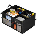 Organizator portbagaj pliabil, compartimentat, rezistent la apa, 56x40x26cm, negru
