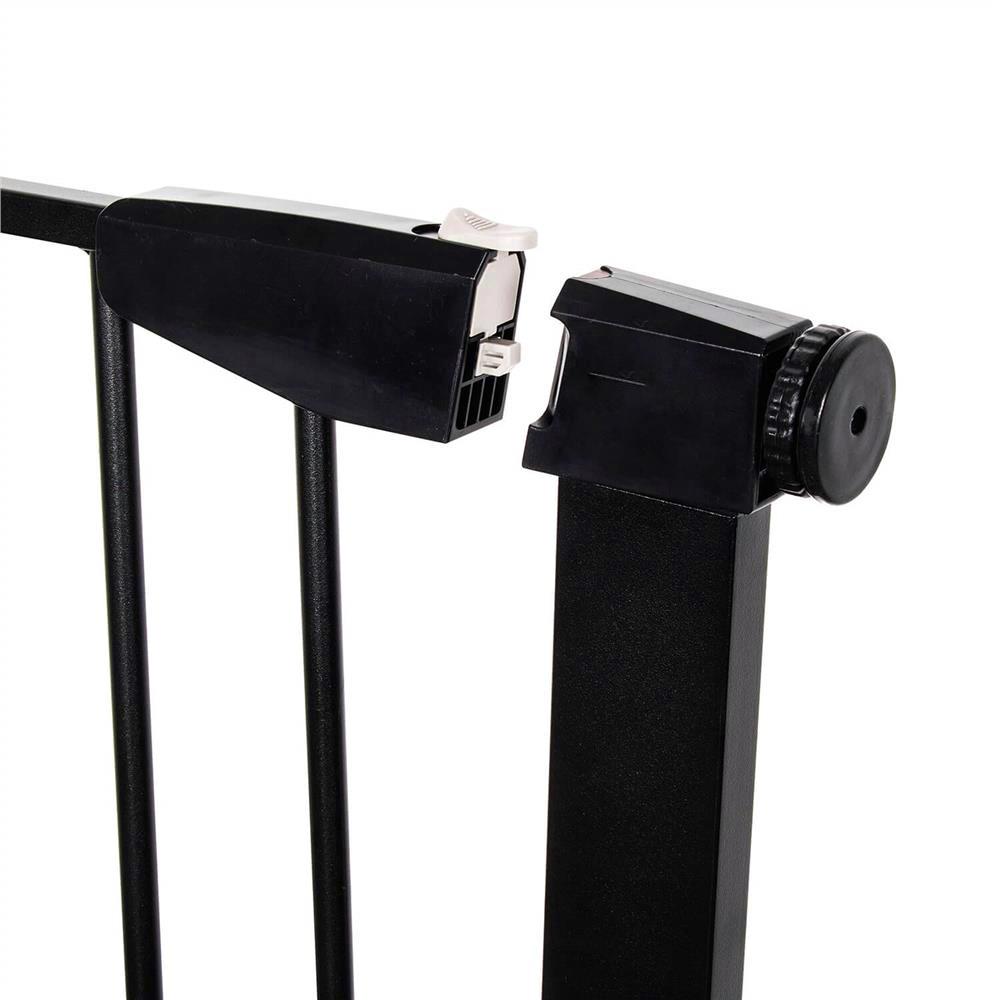 Poarta de siguranta Safety Gate pentru scari, ajustabila 103-110 cm, din otel, neagra