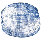 Instalatie tub furtun luminos pentru Craciun, 240 LED-uri, 10 m, pentru exterior, alb rece