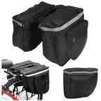 Geanta bicicleta spate 34x12x32 cm, 20L, poliester impermeabil, prindere pe portbagaj, negru
