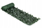 Gard artificial decorativ 50x500 cm, frunze ornamentale, protectie UV si intemperii, plastic PVC, verde inchis