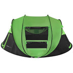 Cort autoexpandabil 4 persoane, 4 ferestre, 2 usi, impermeabil 1000 mm, 280x210x115 cm, verde-negru