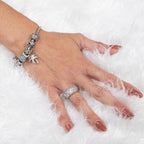 Covoras de pus sub bradul de Craciun, diametru 85 cm, imitatie blana alba