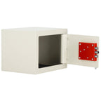 Seif standard cu cheie, 170x230x170 mm, Otel, Bej