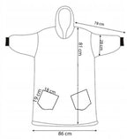 Patura tip hanorac, cu maneci, gluga si buzunare, material plus, marime universala, roz