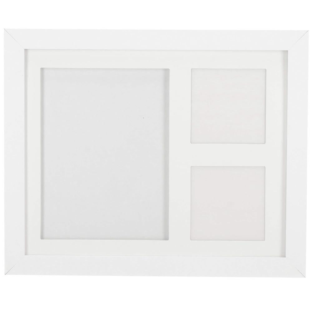 Kit amprenta mulaj manuta sau piciorus bebe si rama foto, 23x28cm, cu cutie de cadou, cadrul alb