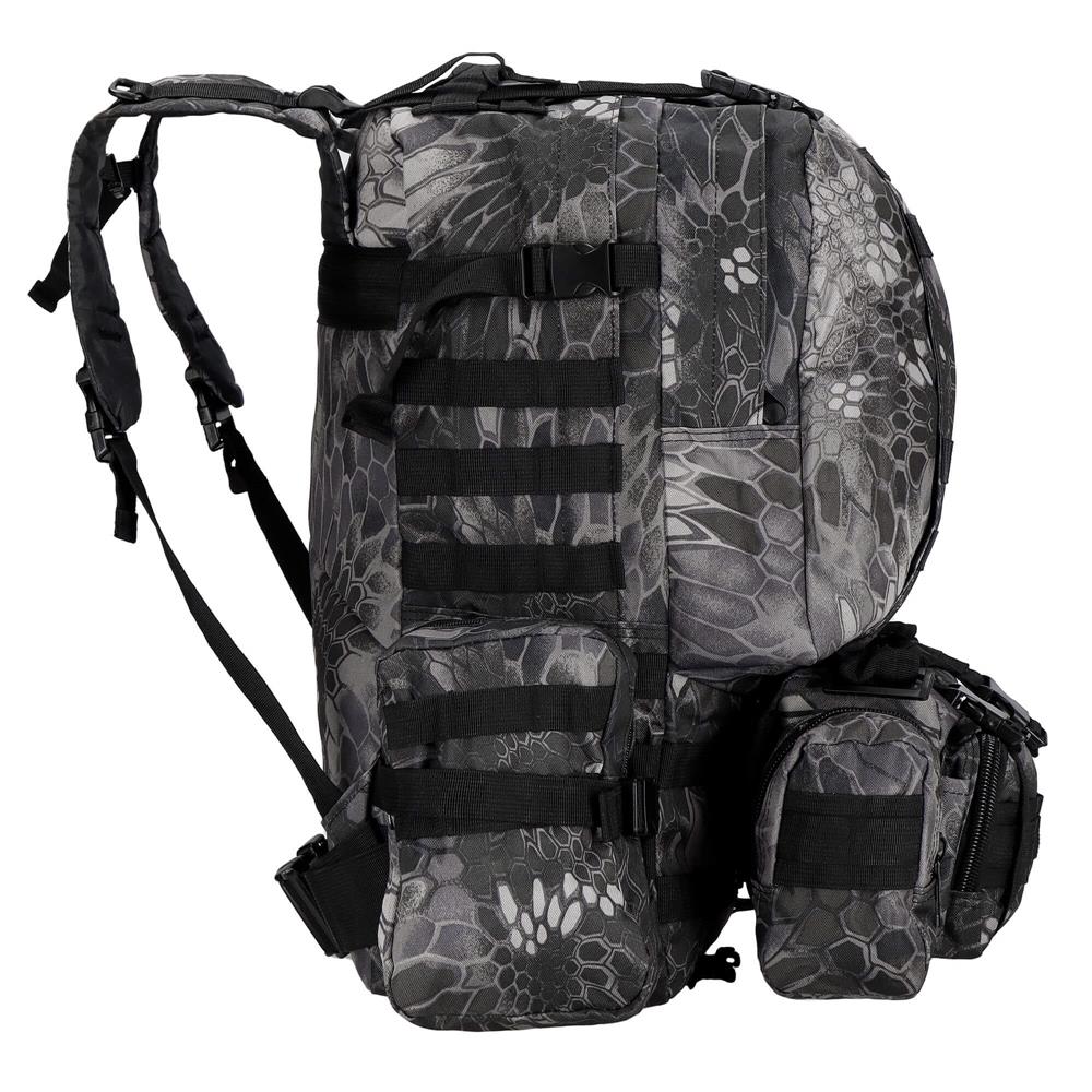 Rucsac militar pentru drumetie, impermeabil, ultra usor, 50litri, gri