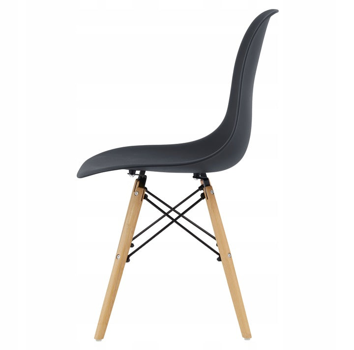 Scaun dining Scandinav pentru bucatarie, 38x42x82cm, negru