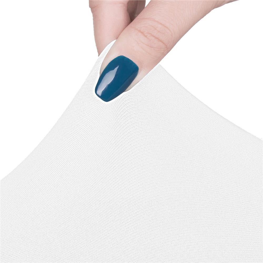 Husa pentru scaune de evenimente, marime universala, poliester si spandex, alb