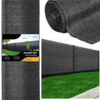 Plasa umbrire si intimitate pentru gard, 1.5m latime, 25m lungime, 140g densitate, negru