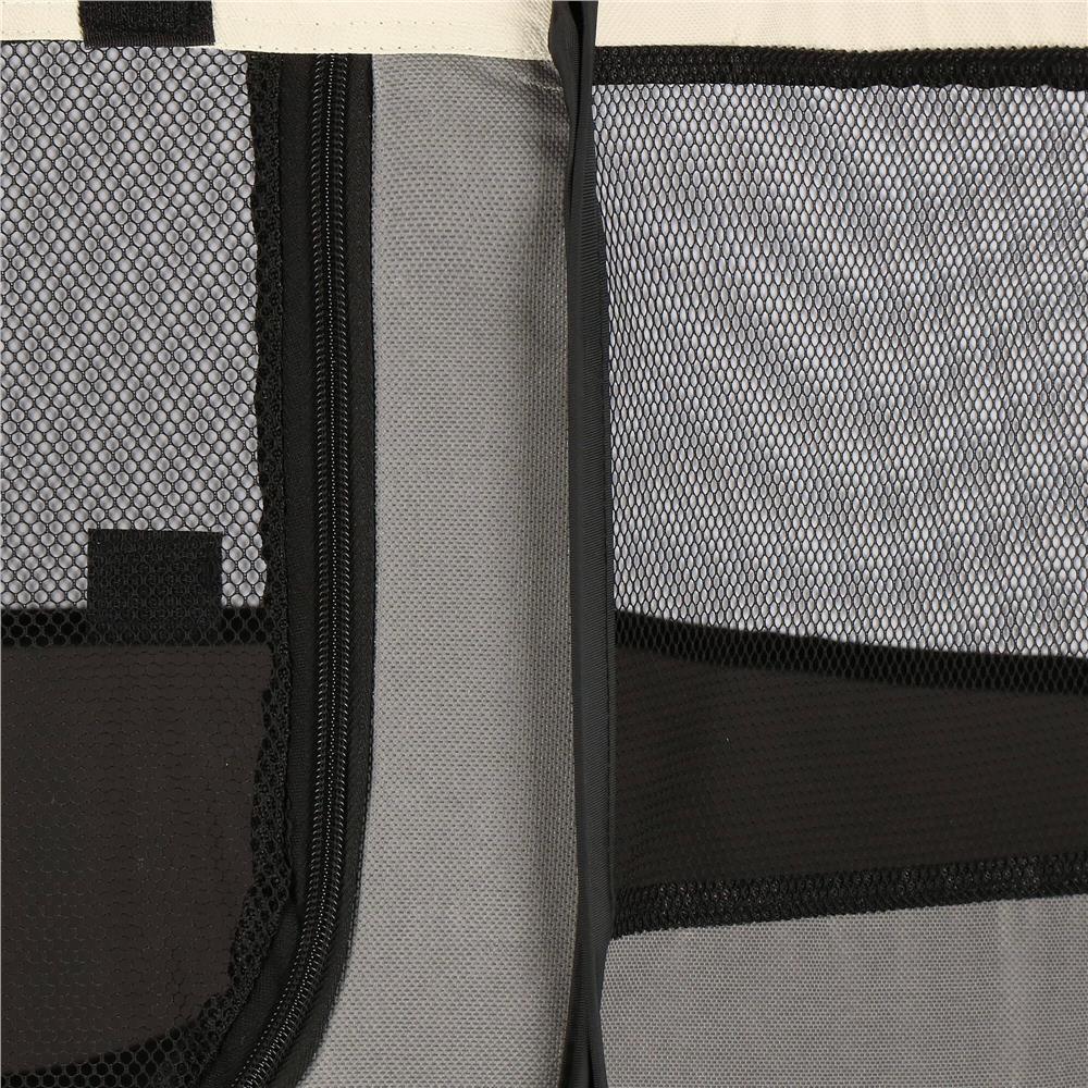 Tarc pliabil pentru animale de companie, diametru 91cm, gri crem