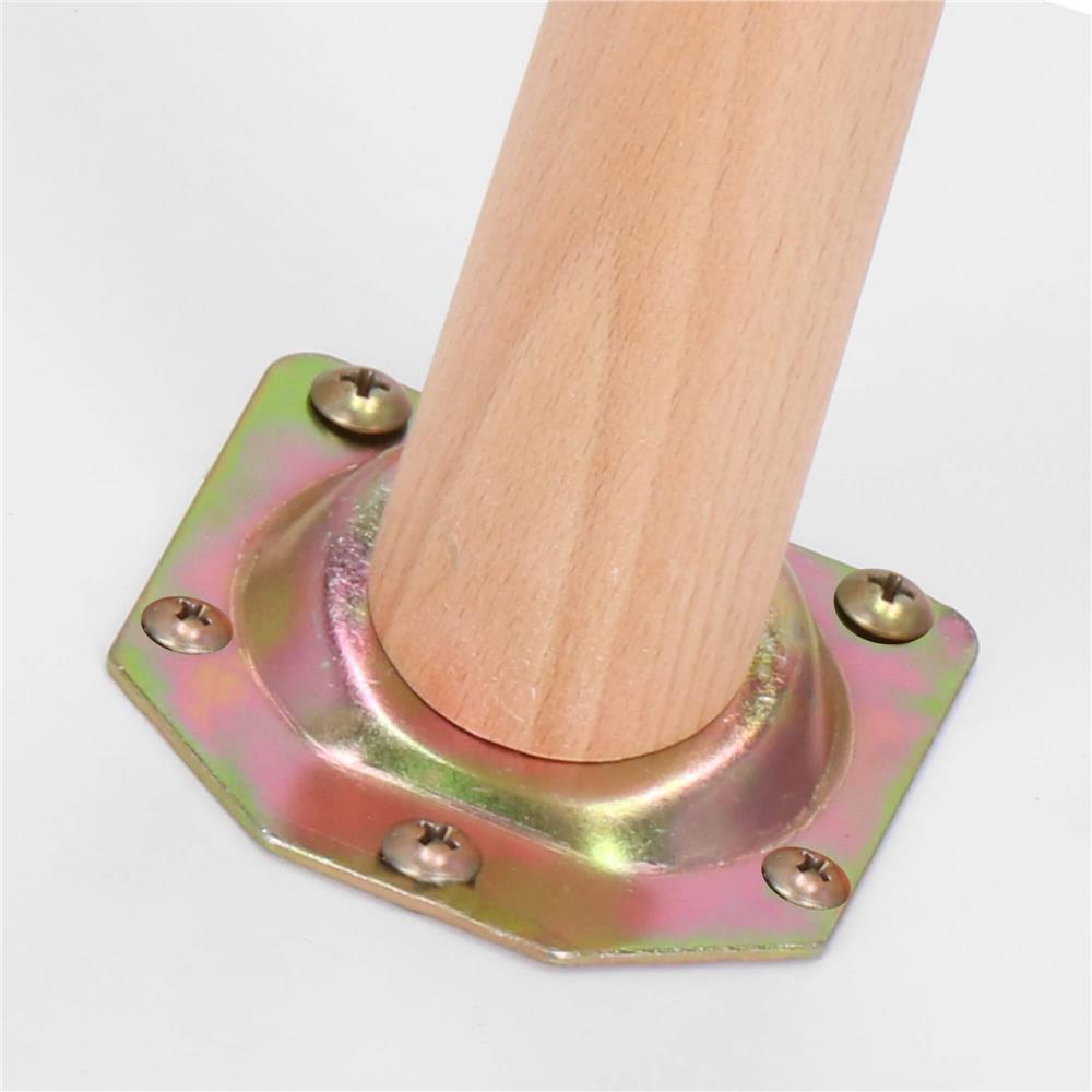 Masa de cafea, ovala, diametru 50 cm, inaltime 48 cm, Blat MDF, Picioare lemn, Alb