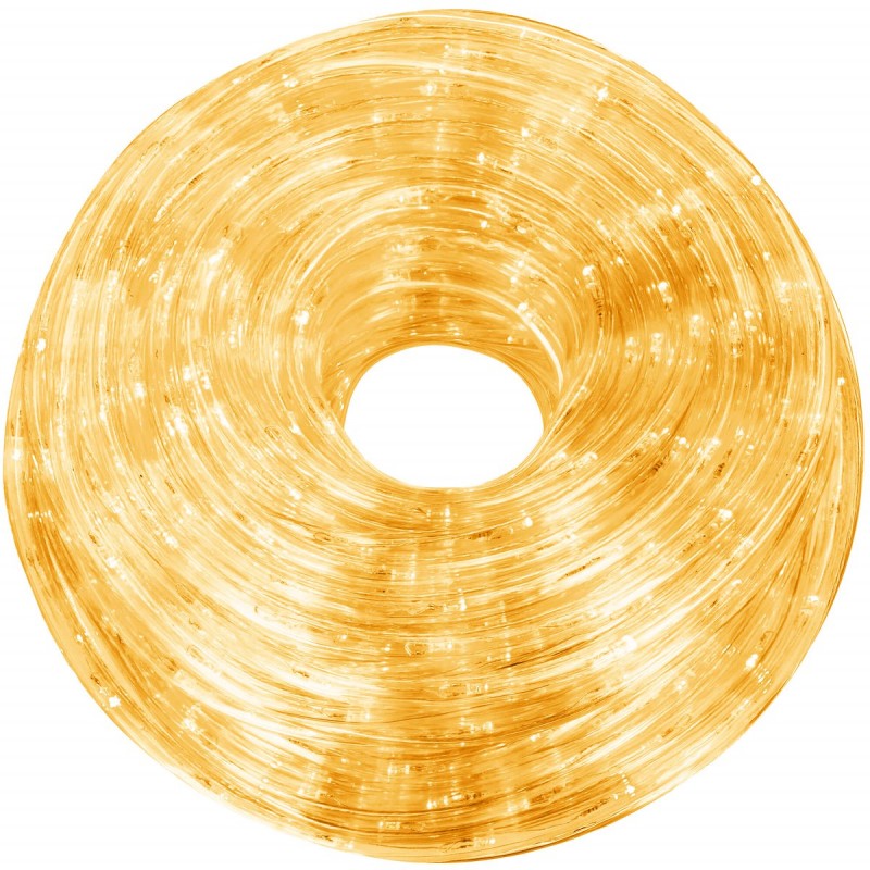 Instalatie tub furtun luminos pentru Craciun, 480 LED-uri, 20m, galben