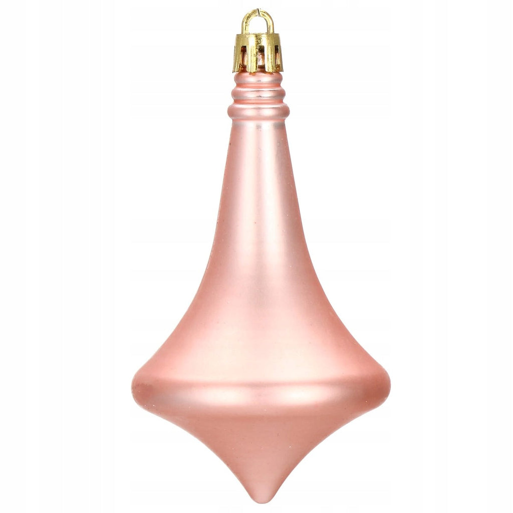 Set globuri si decoratiuni de Craciun, 152 piese, diverse dimensiuni, roz auriu