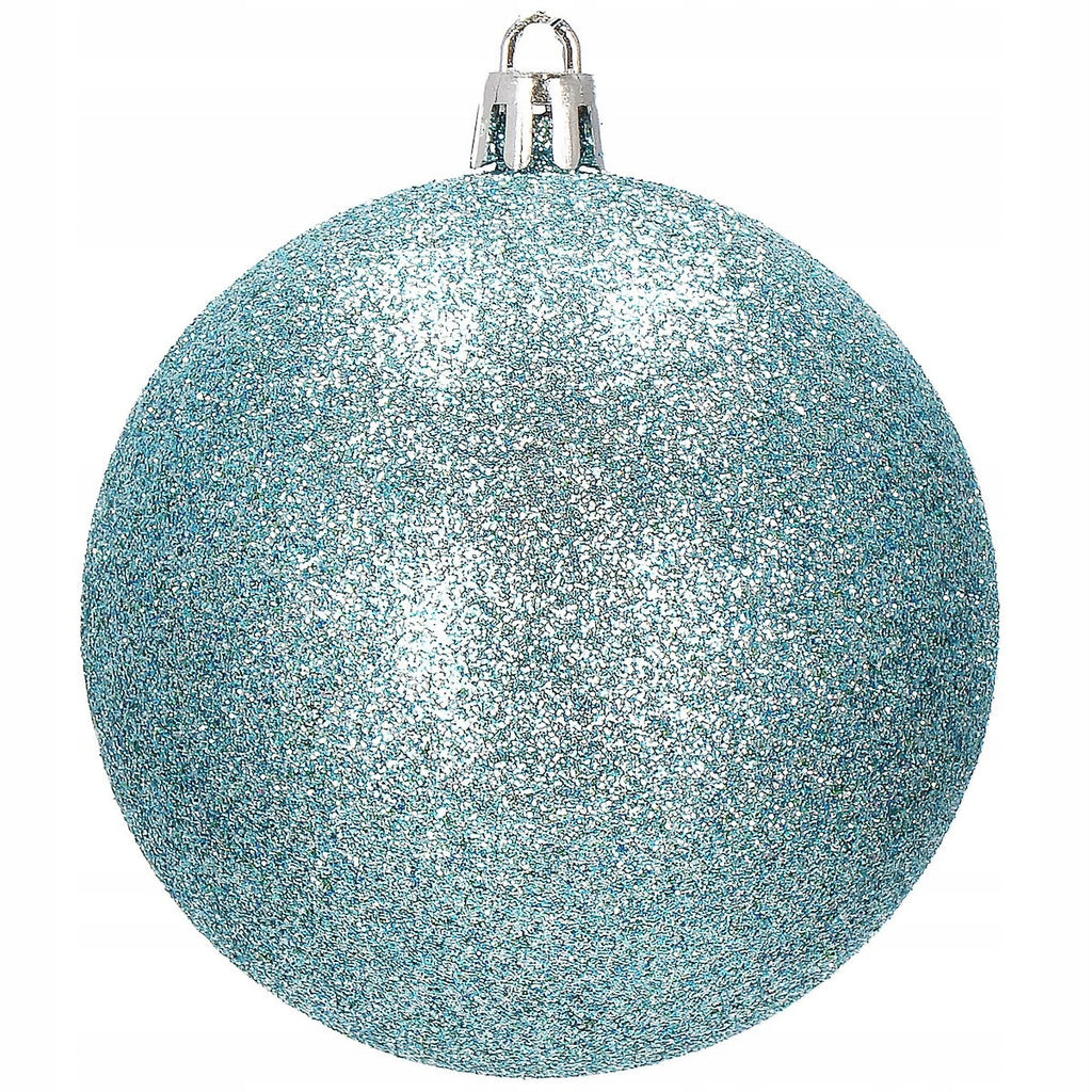 Set globuri de Craciun, 30 bucati, 6 modele, 8cm, albastru