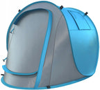 Cort plaja si picnic , protectie UV, 210x130x90 cm, albastru gri