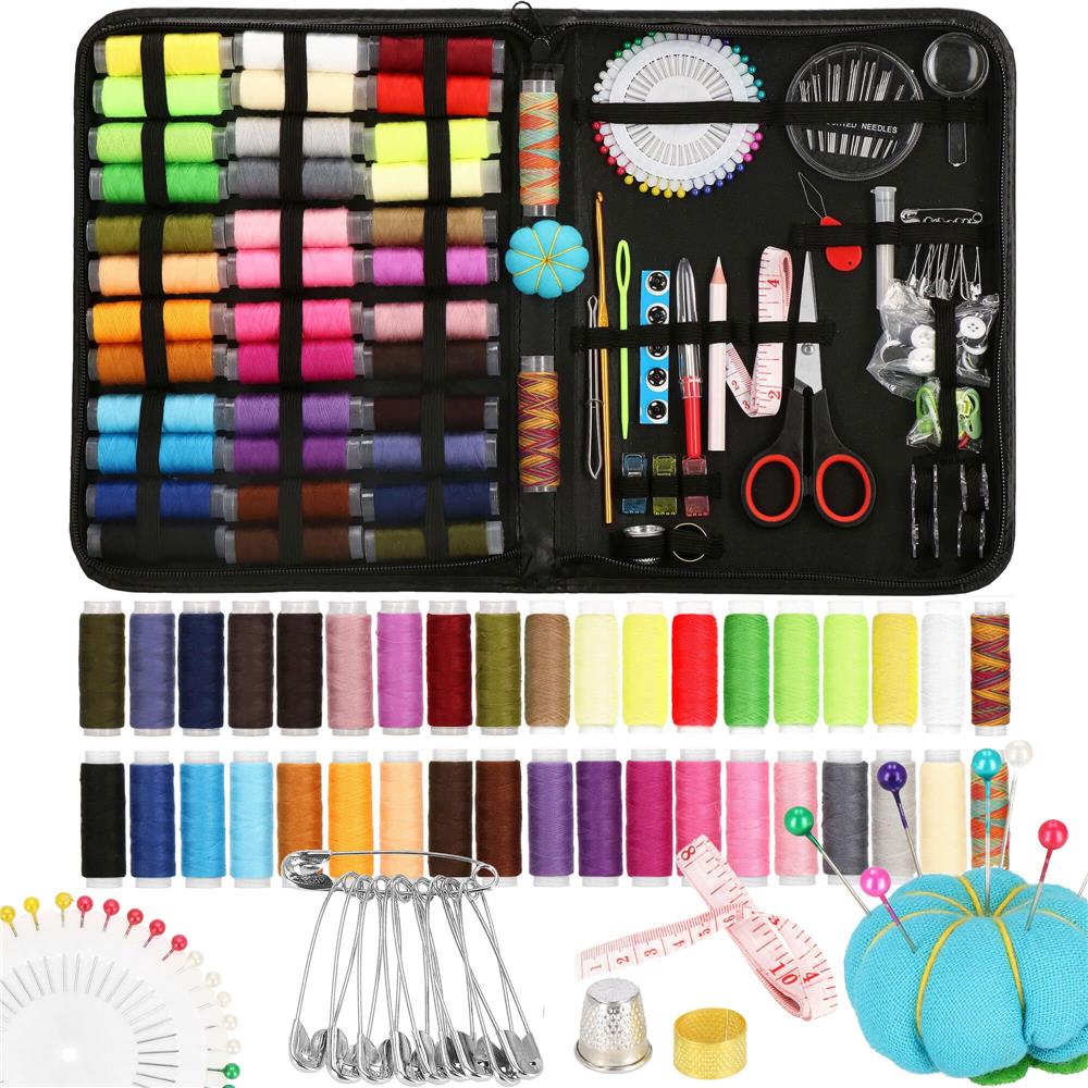 Set articole de cusut cu geanta de depozitare, 183 piese