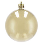 Set globuri de Craciun, 20 bucati, 5 modele, 6cm, auriu