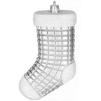 Set globuri si decoratiuni de Craciun, 77 piese, diverse dimensiuni, argintiu