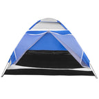 Cort plaja sau camping, impemeabil, cu protectie UV, 4 locuri, 210x240x130cm, gri albastru