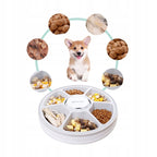 Hranitor automat pentru caini si pisici, sunet hranire, capacitate dispenser 6x70gr, cu display digital