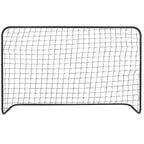 Set 2 porti de fotbal metalice, 122x183cm, profil 25mm, cu elemente de fixare