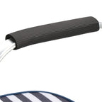 Geanta pentru picnic sau plaja, termoizolanta, 28 litri, alb albastru