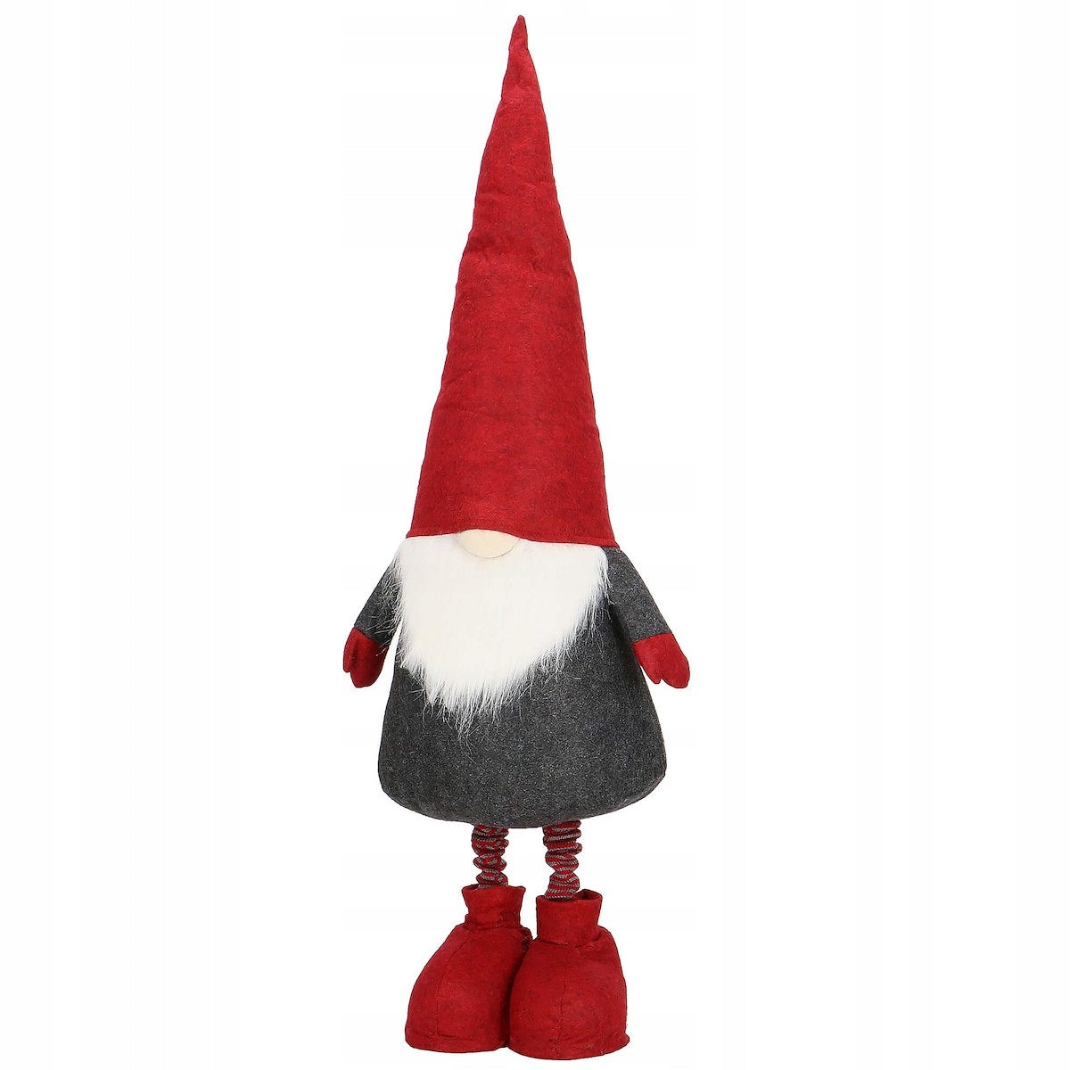 (DL) Figurina Craciun, Spiridus, picioare telescopice, inaltime extensibila 60-90cm