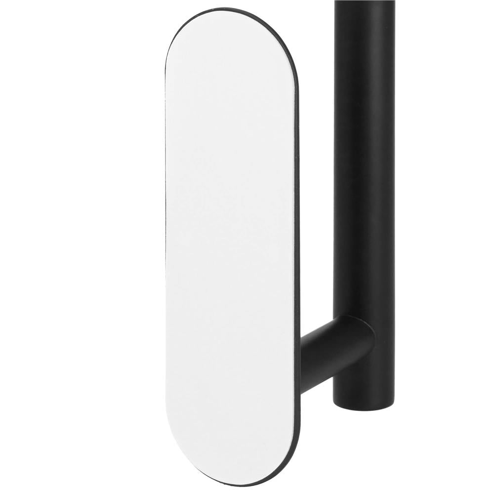 Suport hartie igienica din otel, prindere fara gaurire, 33.5cm, negru