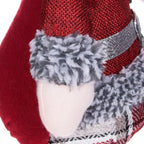 Figurina Craciun, Mos Craciun, picioare telescopice, inaltime extensibila 57-80cm