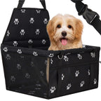 Geanta auto de transport animale de companie, caini si pisci, negru, 40x43x30cm