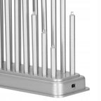 Lumanari decorative de Craciun, 33 becuri tip LED, culoare argintiu