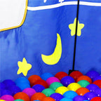 Cort Castel de joaca pentru copii, pliabil, 100x140 cm, albastru