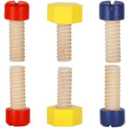 Trusa de unelte pliabila pentru copii din lemn natural , 26 unelte si accesorii