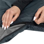 Sac de dormit tip mumie, cu geanta de transport, 210x73cm, 8-20grade, culoare gri