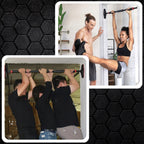 Bara tractiuni telescopica pentru usa, din otel cu capete cauciuc, lungime 71-105 cm