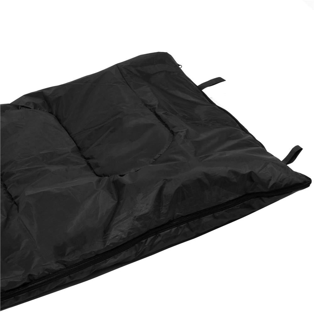 Sac de dormit, cu geanta de transport, 190x73cm, 10-25grade, culoare negru